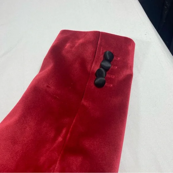JF J.Ferrar Red and Black Tuxedo Jacket Christmas New year party - Picture 3 of 11